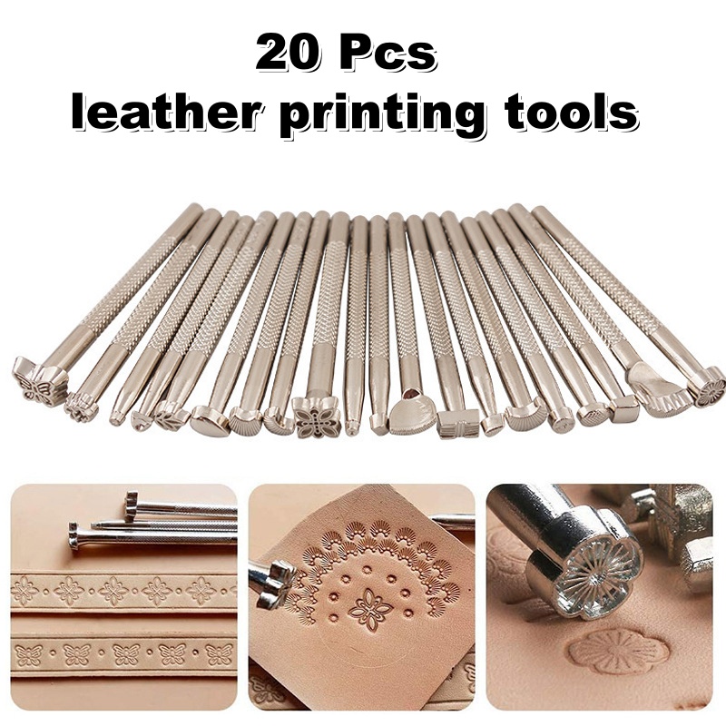 Leather Stamp Set - 20Pcs Alat Stempel Kulit Alat Pembuat