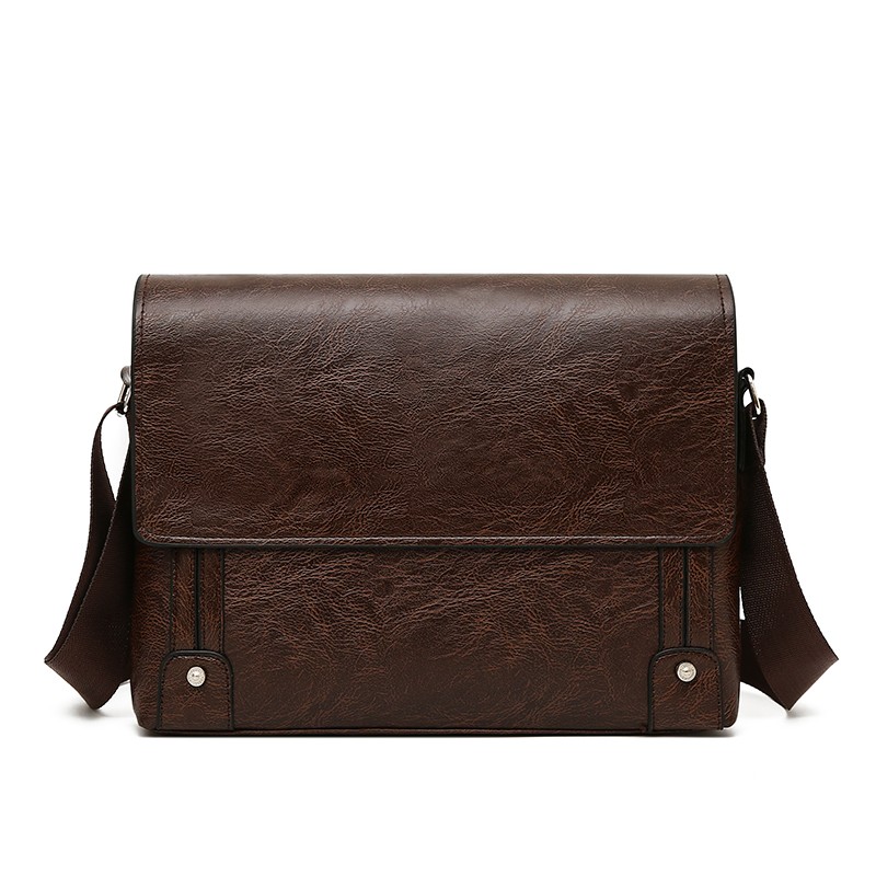 Leather Work Bag Laptop - Tas Kerja Pria Kulit PU Tote