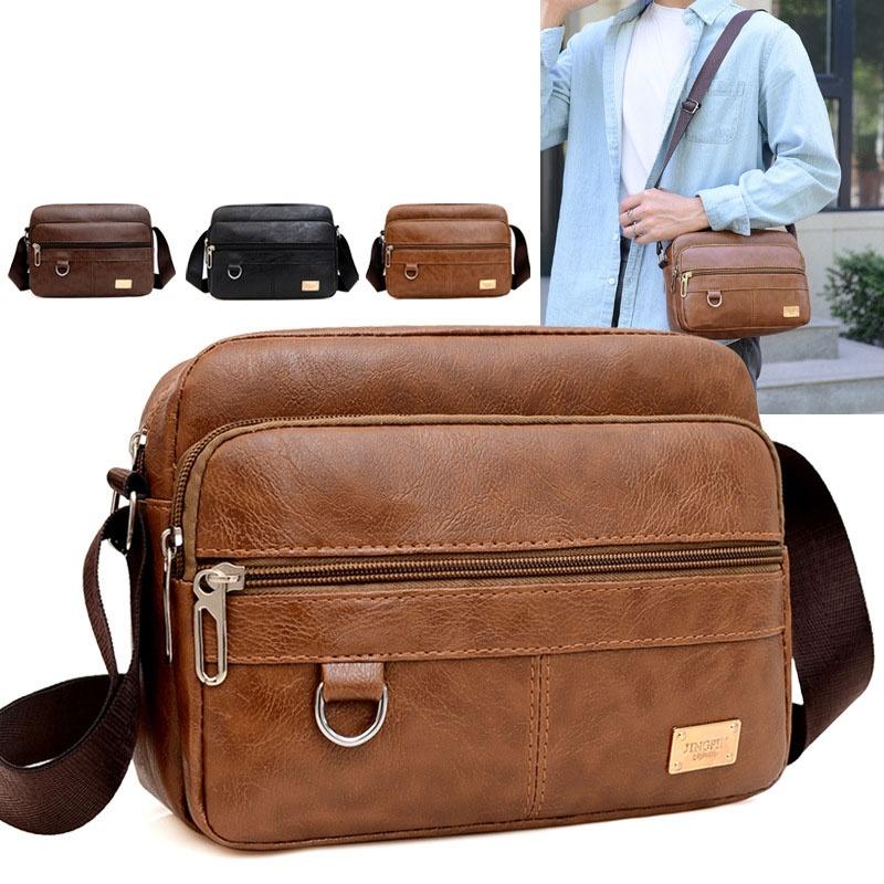 Leather Work Bag Laptop - Tas Selempang Pria Kulit Tas Selempang