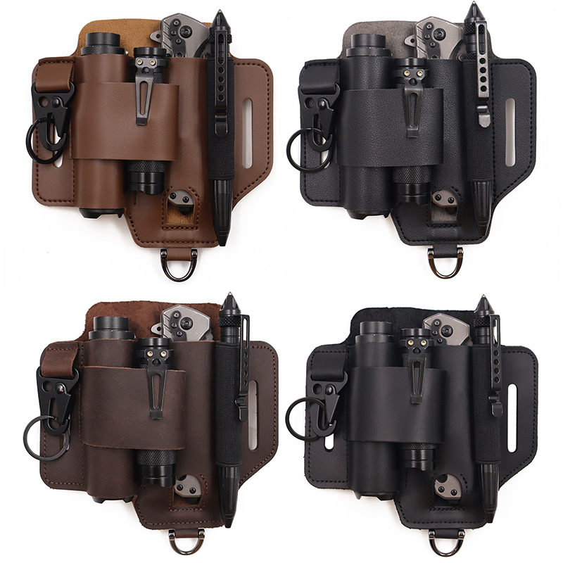 Leatherwork Knives - Sarung Alat Taktis EDC, Tas Pinggang