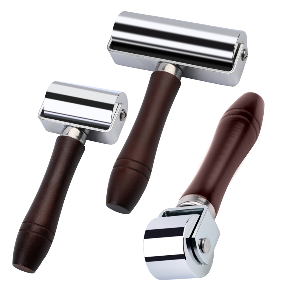 Leatherwork Roller - KRABALL Roller tekan tepi kulit, alat