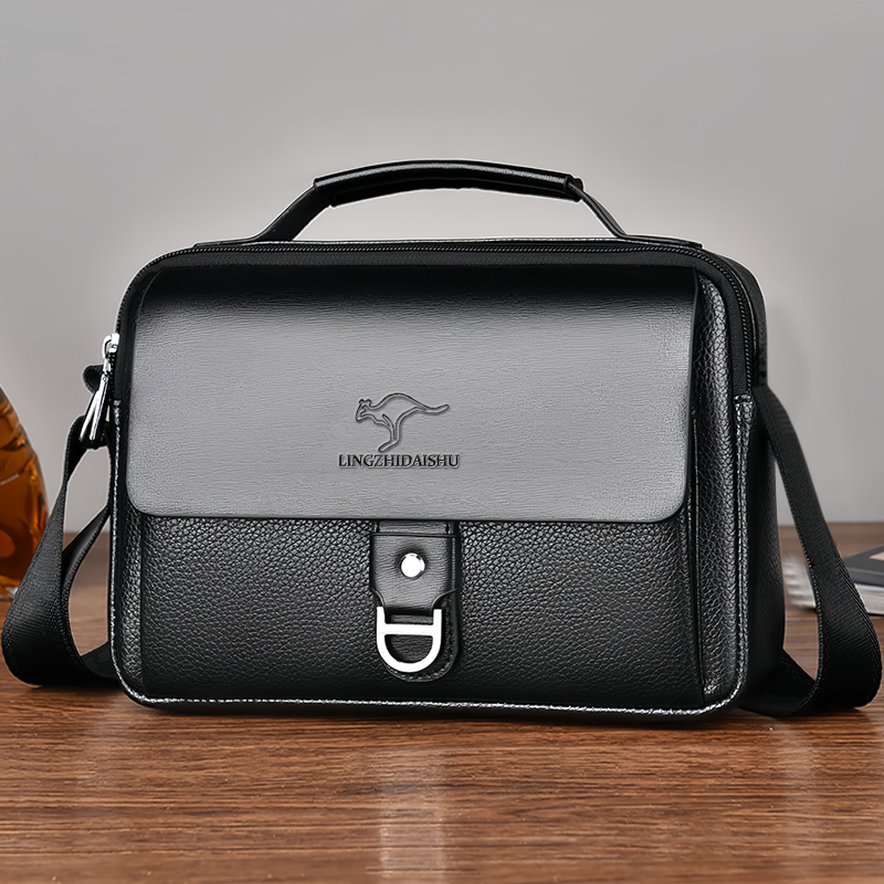 Leather Work Bag Laptop - Tas Bisnis Dua Warna Tahan Lama
