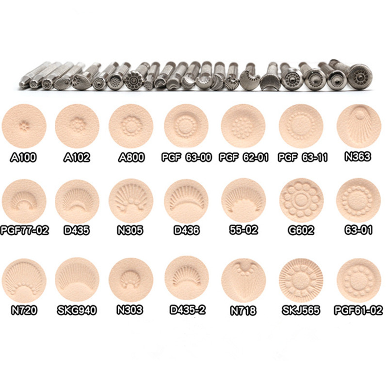Leather Stamp Set - 1 Buah DIY Alat Set Alat