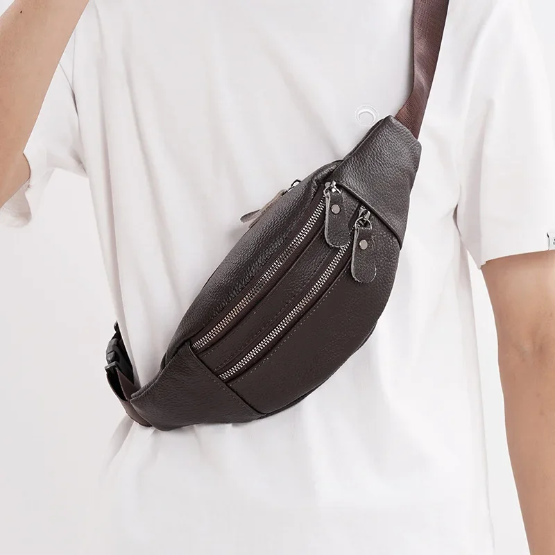 Leather Work Bag Laptop - Tas Pinggang Pria Kulit Asli Tas