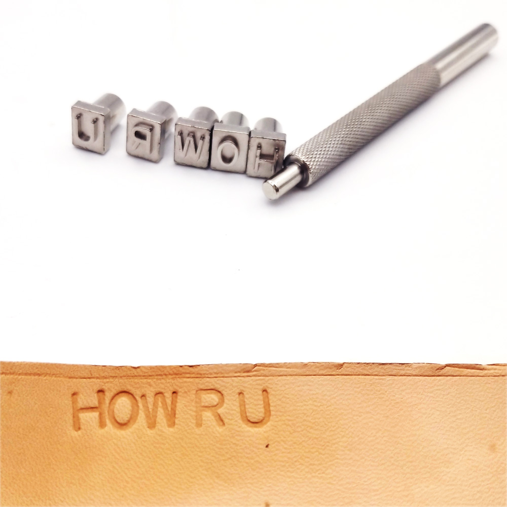 Leather Stamp Set - Set Stempel Logam Alat Cetakan Cap