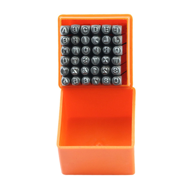 Leather Stamp Set - 36 Buah Set Pembuat Stempel Desain