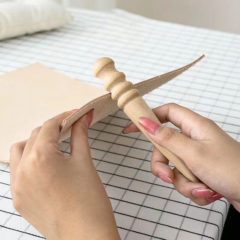 Used Leatherwork Tools - Kulit kayu, kayu solid dengan tepi