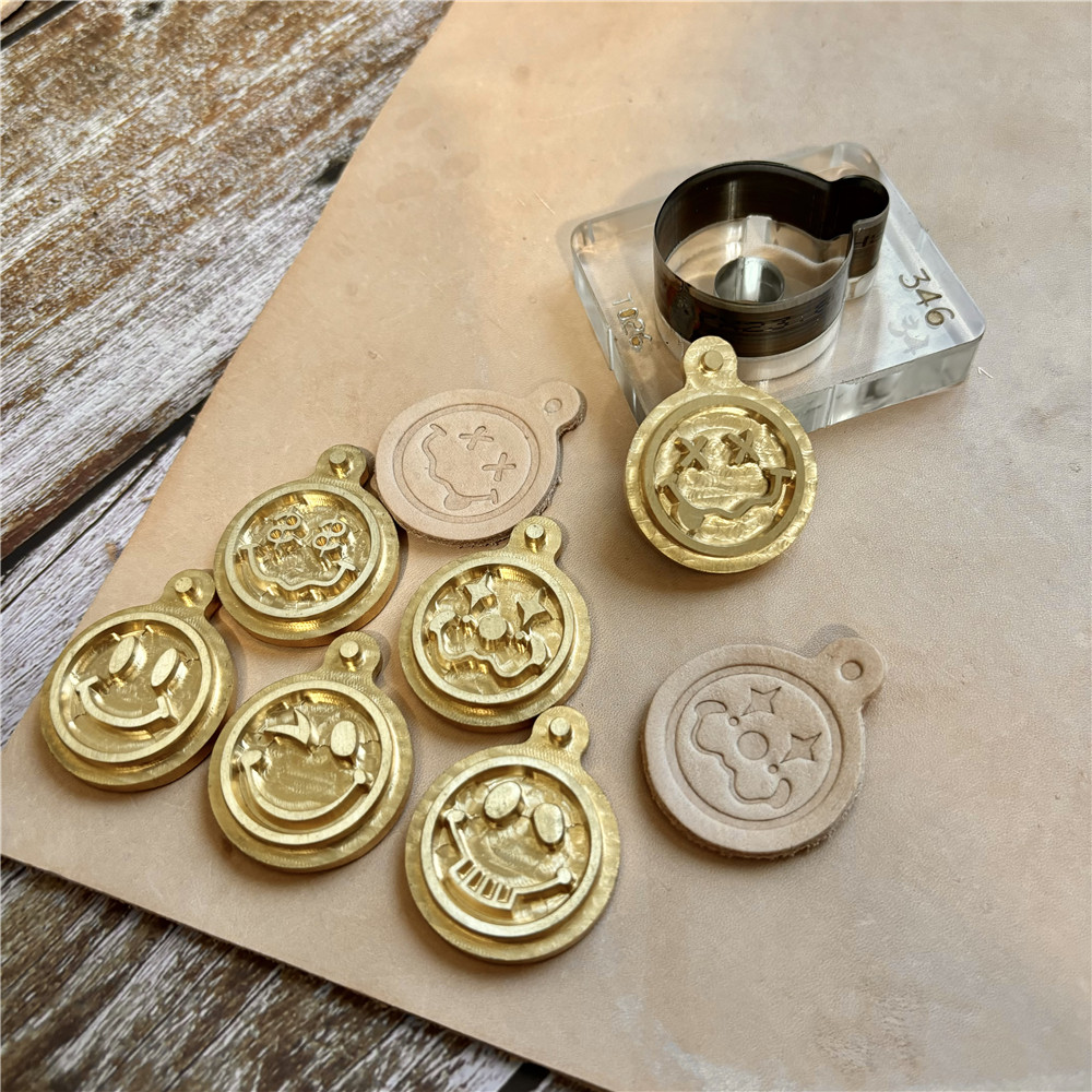 Leather Stamp Set - Liontin kustom Set pemotong Die cap