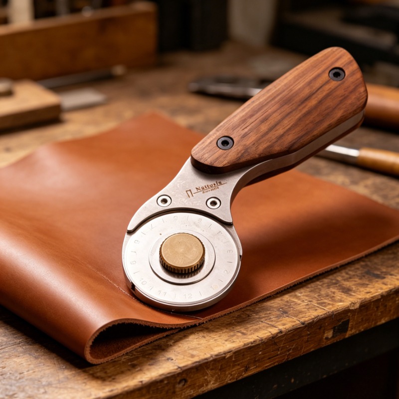 Leatherwork Roller - Pisau Pemotong Rol Putar Logam Penuh