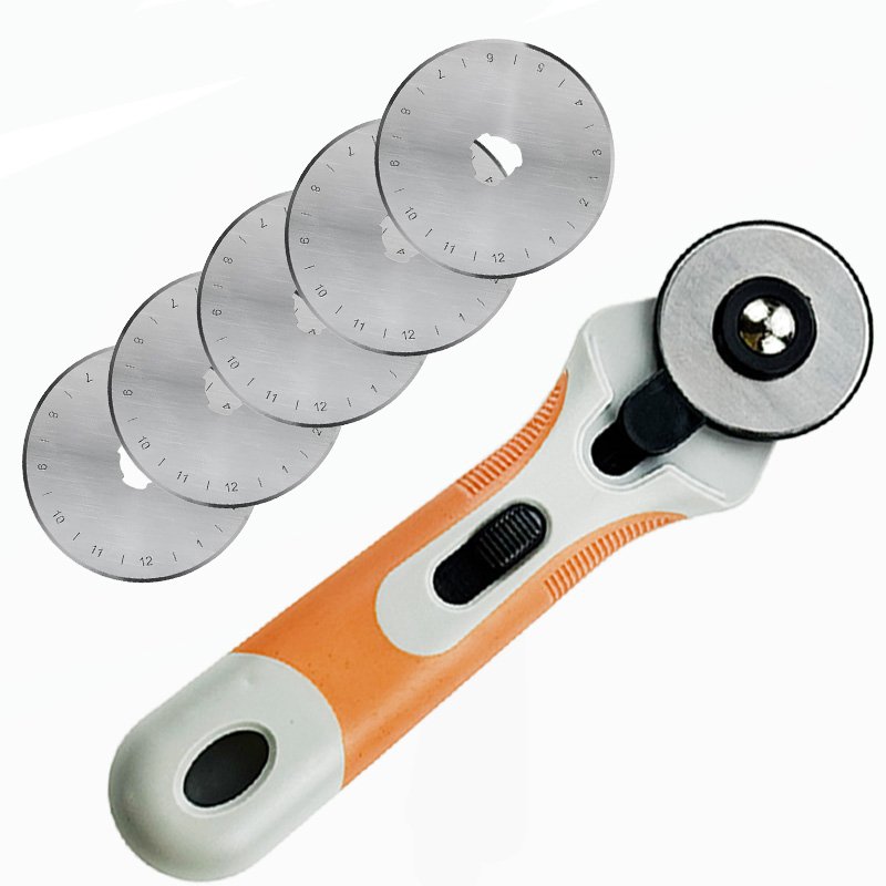 Leatherwork Roller - Pemotong Putar 45mm, Pisau Pemotong Kain,