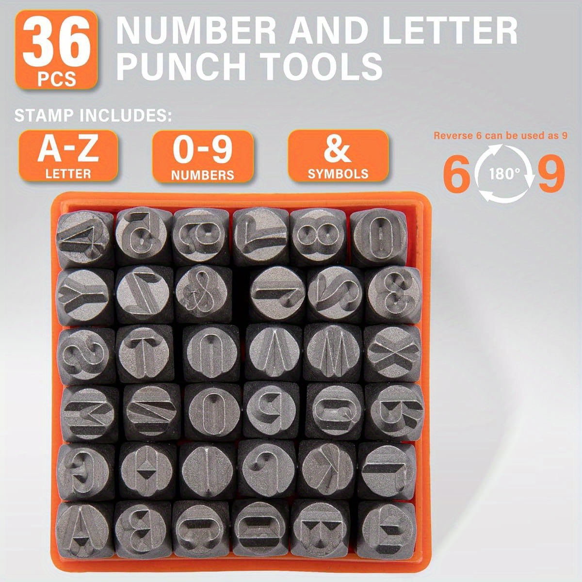 Leather Stamp Set - Set Peralatan Pencetak Huruf Logam 36