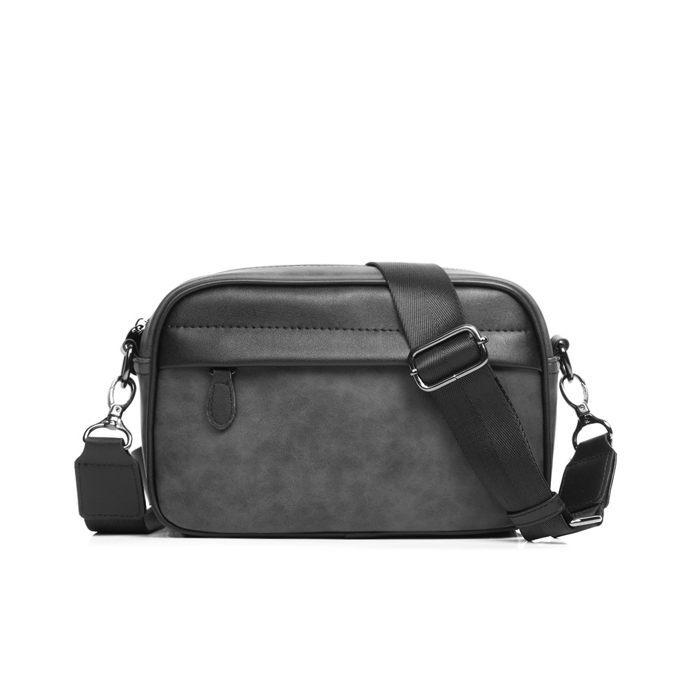 Leather Work Bag Laptop - Tas selempang desainer pria, kantung kulit