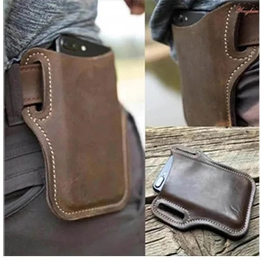 Tas ponsel pinggang, tas kulit - Leatherwork Knives ulasan dan harga