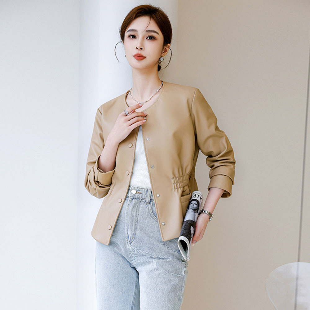 Jaket kulit sintetis wanita un - Leather Work Jacket Women'S ulasan dan harga