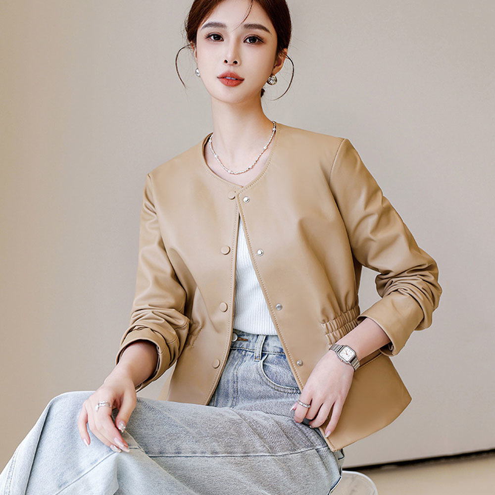 Jaket kulit sintetis wanita un - Leather Work Jacket Women'S ulasan dan harga