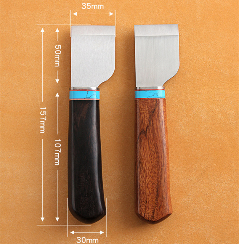Pisau lebar 35mm tebal 3mm unt - Leatherwork Knives ulasan dan harga