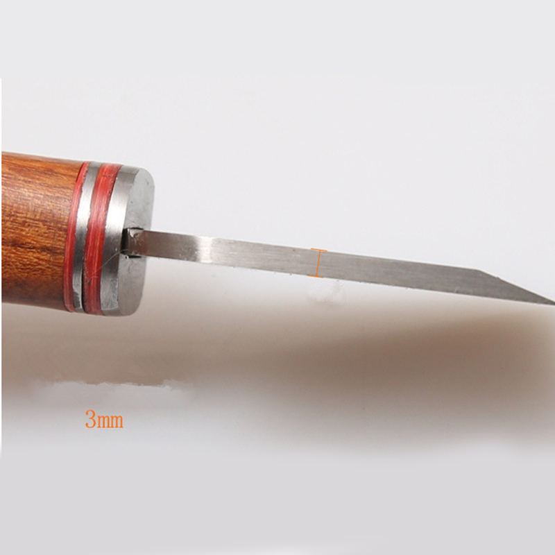 Pisau lebar 35mm tebal 3mm unt - Leatherwork Knives ulasan dan harga