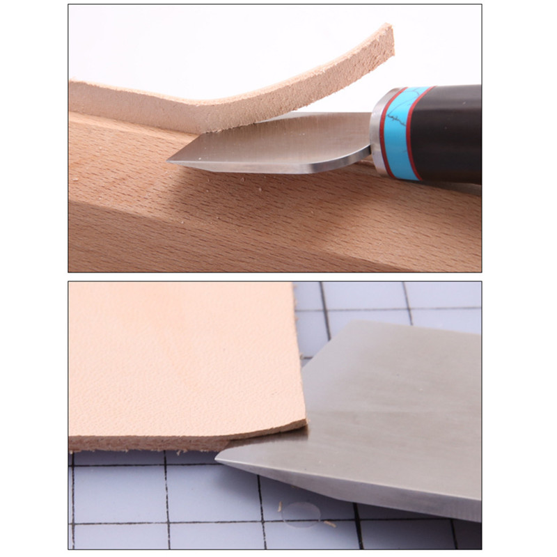 Pisau lebar 35mm tebal 3mm unt - Leatherwork Knives ulasan dan harga