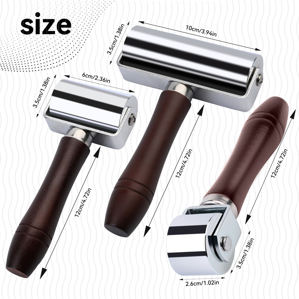 KRABALL Roller tekan tepi kuli - Leatherwork Roller ulasan dan harga