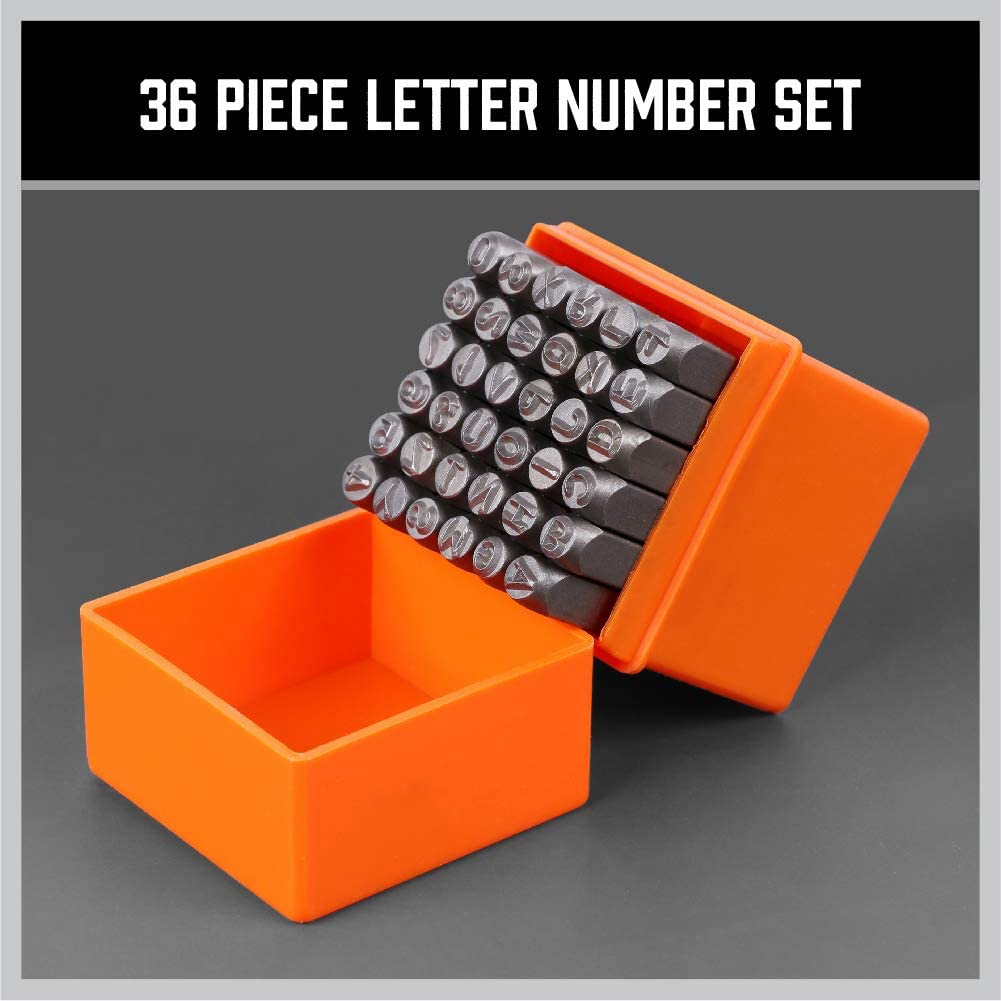 Set Stempel Angka & Huruf Kapi - Leather Stamp Set ulasan dan harga