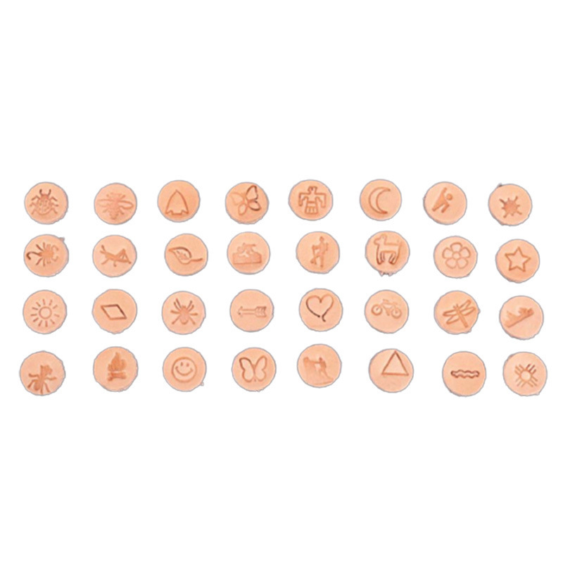 Alat cap logam logam, 32 pcs/s - Leather Stamp Set ulasan dan harga