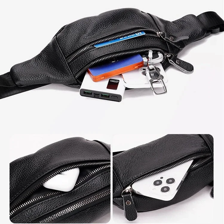 Tas Pinggang Pria Kulit Asli T - Leather Work Bag Laptop ulasan dan harga