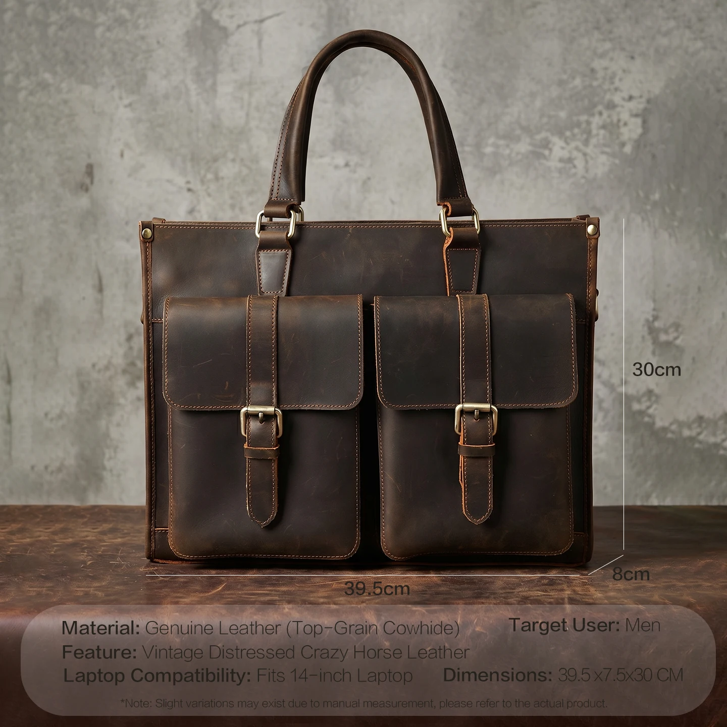 Tas Selempang Kulit Asli Vinta - Leather Work Bag Laptop ulasan dan harga