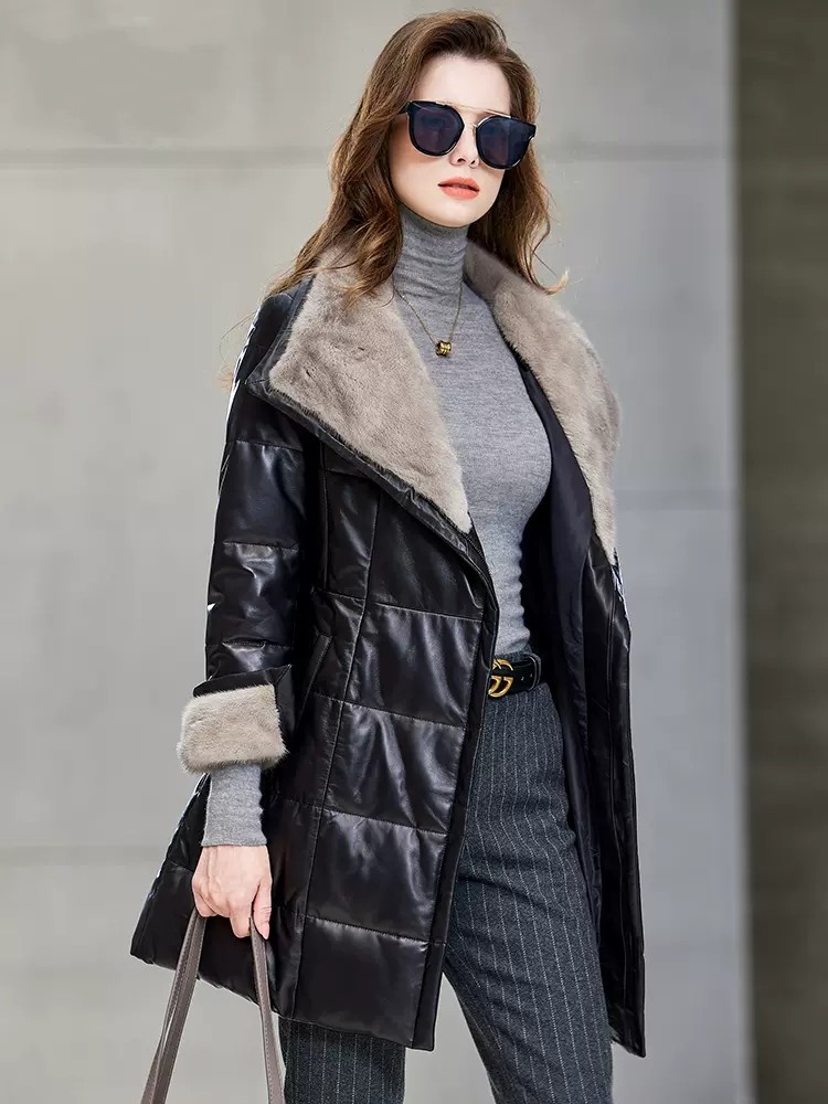 Jaket Kulit Asli Hangat Tebal  - Leather Work Jacket Women'S ulasan dan harga
