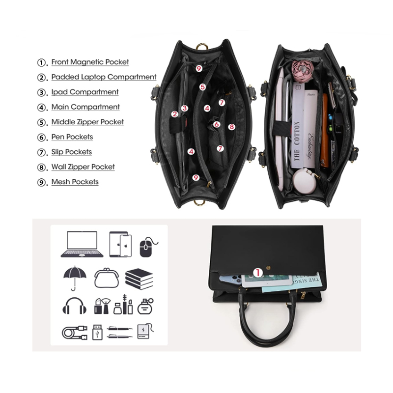 Tas Laptop kapasitas besar wan - Leather Work Bag Laptop ulasan dan harga