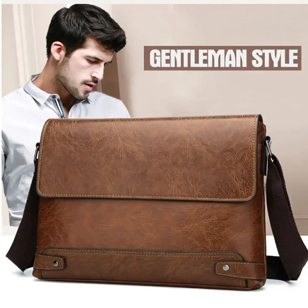 Tas jinjing kulit PU pria, Bos - Leather Work Bag Laptop ulasan dan harga