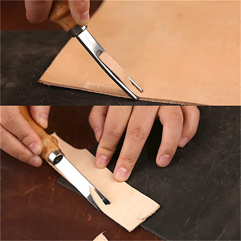 Pisau Skiving Beveling Kulit P - Leatherwork Knives ulasan dan harga