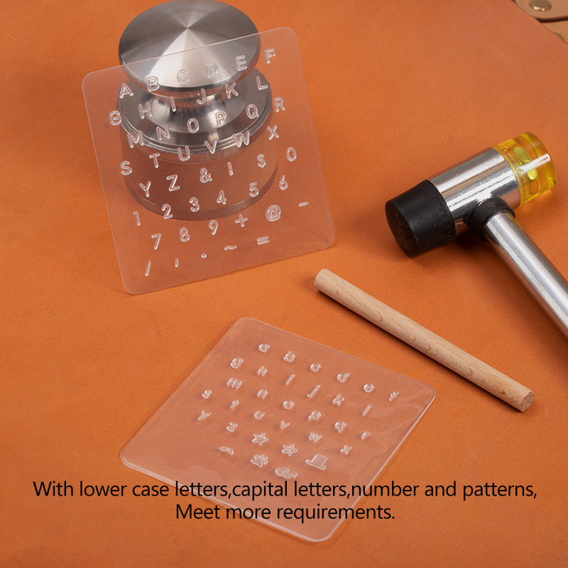 WUTA 3 buah cap kulit modal Lo - Leather Stamp Set ulasan dan harga