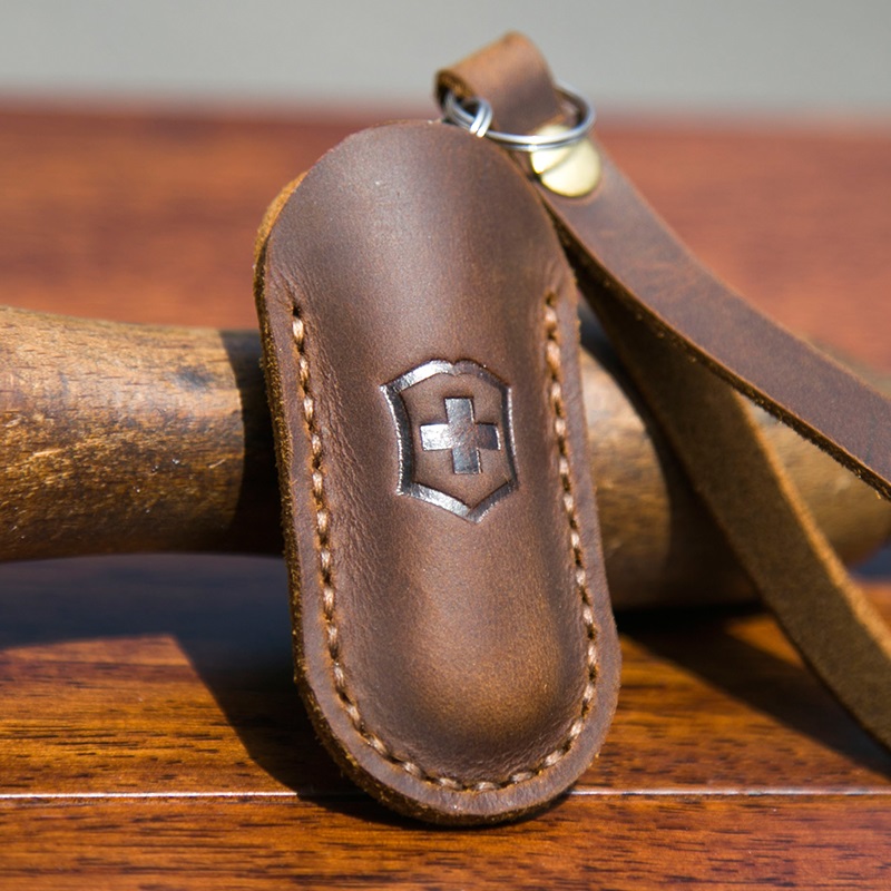 Pisau Swiss, Sarung Kulit Peli - Leatherwork Knives ulasan dan harga