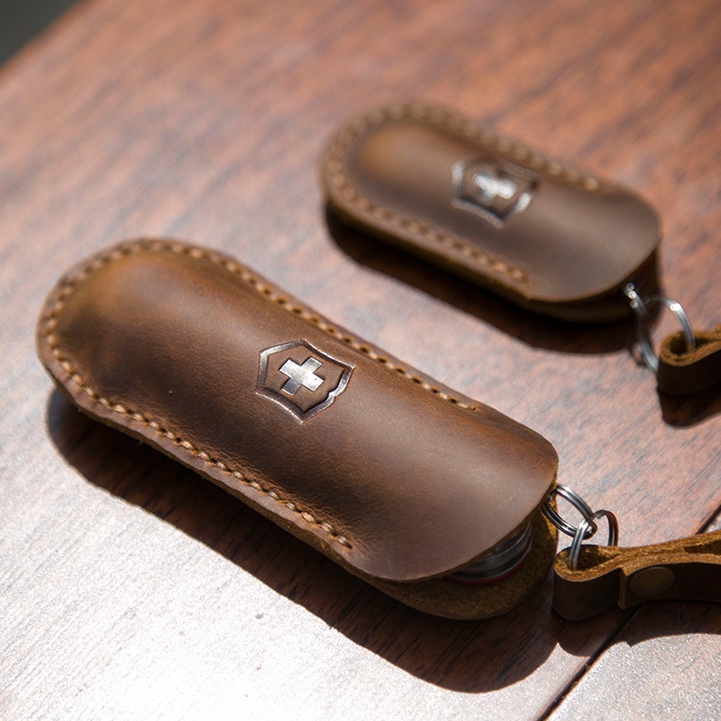 Pisau Swiss, Sarung Kulit Peli - Leatherwork Knives ulasan dan harga