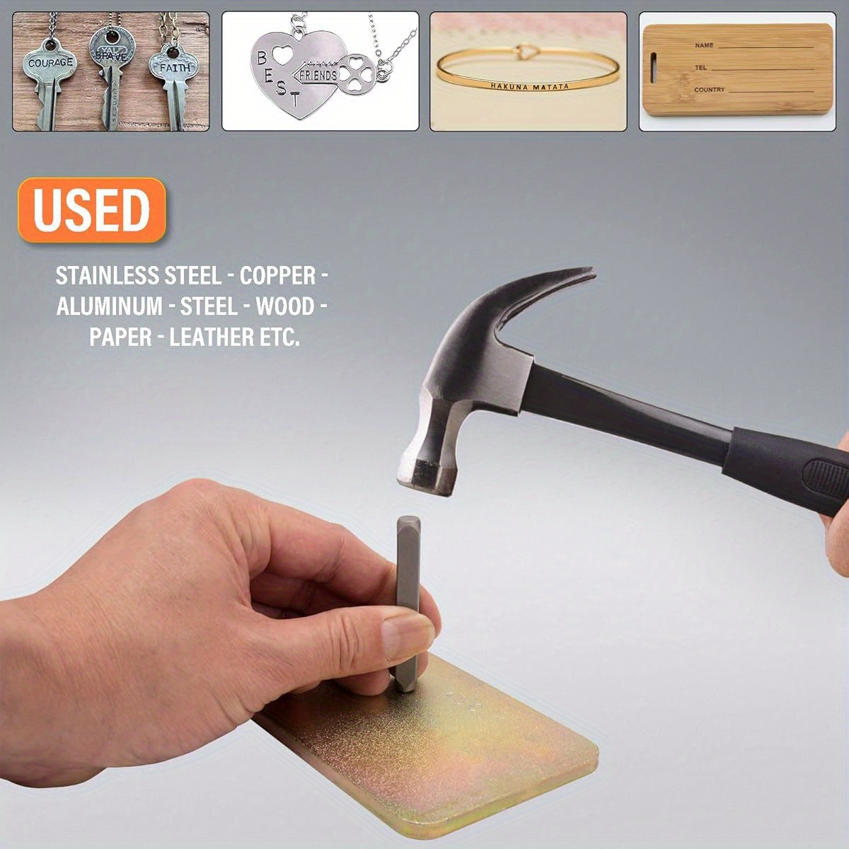 Set Peralatan Pencetak Huruf L - Leather Stamp Set ulasan dan harga