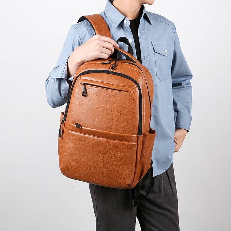 Ransel Bisnis Kulit Premium –  - Leather Work Bag Laptop ulasan dan harga